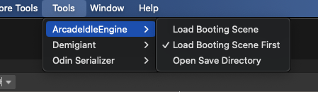 Load Booting Scene First